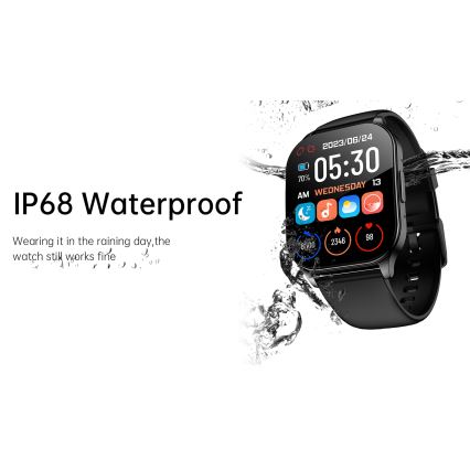 Winner Group - Smart watch AirFlexOn 300 mAh IP68 silver