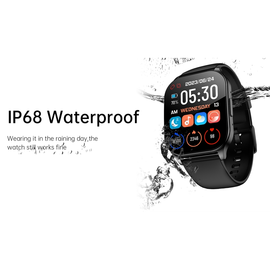 Winner Group - Smart watch AirFlexOn 300 mAh IP68 silver