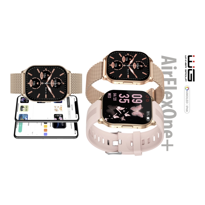 Winner Group - Smart watch AirFlexOne+ 300 mAh IP68 gold