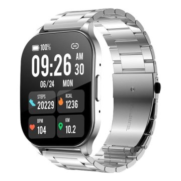 Winner Group - Smart watch AirFlexOne 300 mAh IP68 silver