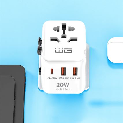 Winner Group - Travel fast charging adapter Power Delivery 20W white