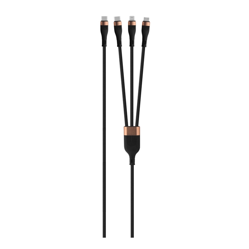 Winner Group -USB cable 3in1 USB-C / Lightning, USB-C and Micro USB 100W 1,5m black