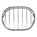 Wire soap dish 8,4x10,7 cm shiny chrome