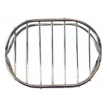 Wire soap dish 8,4x10,7 cm shiny chrome