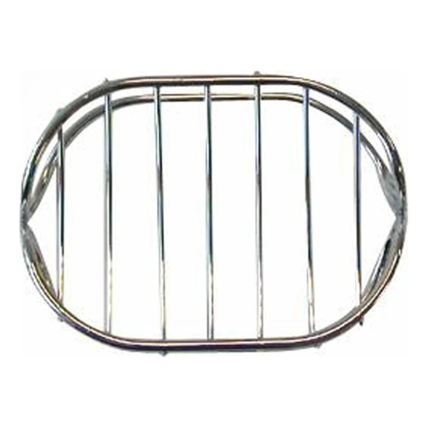 Wire soap dish 8,4x10,7 cm shiny chrome