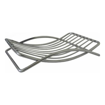 Wire soap dish 9,7x13,8 cm shiny chrome