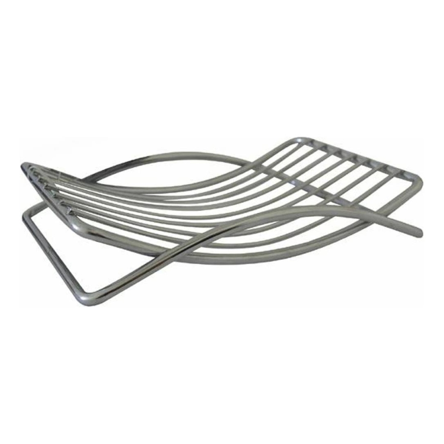 Wire soap dish 9,7x13,8 cm shiny chrome