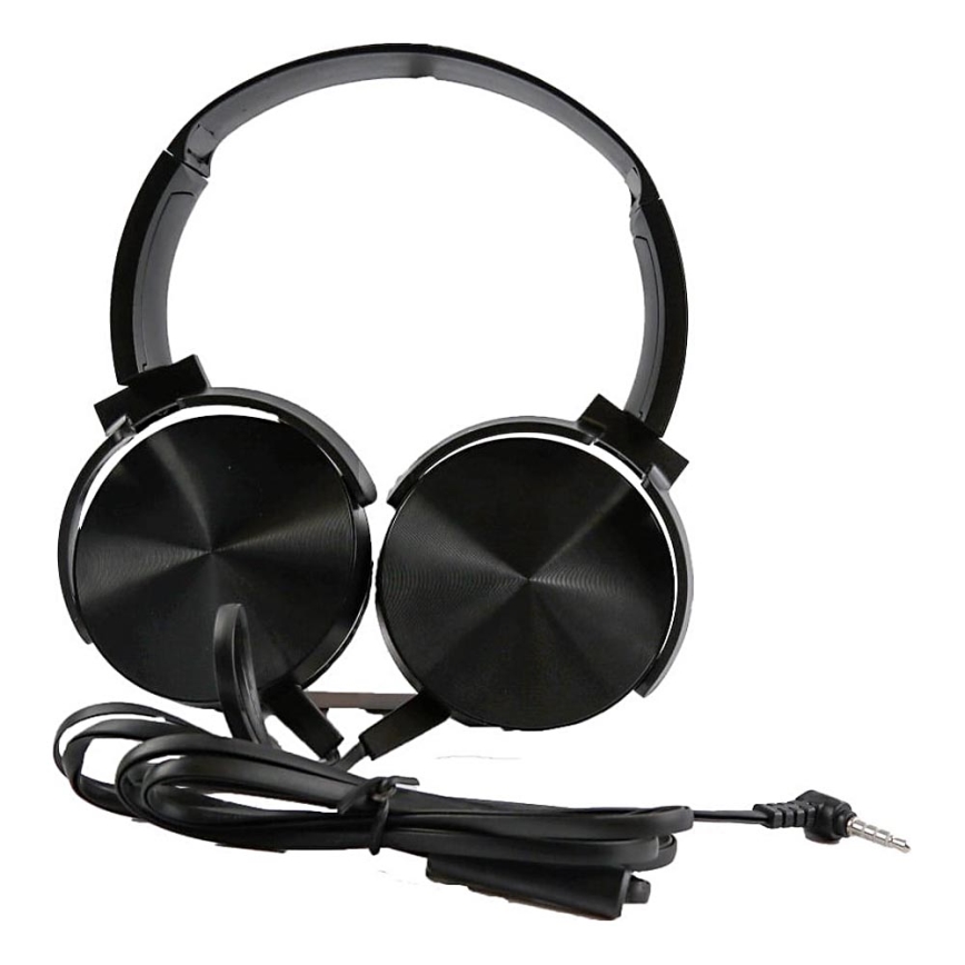 Wired headphones with a microphone mini-jack C