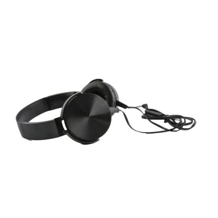 Wired headphones with a microphone mini-jack C