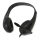 Wired headphones with microphone black