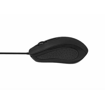 Wired mouse 1200 DPI USB-C black