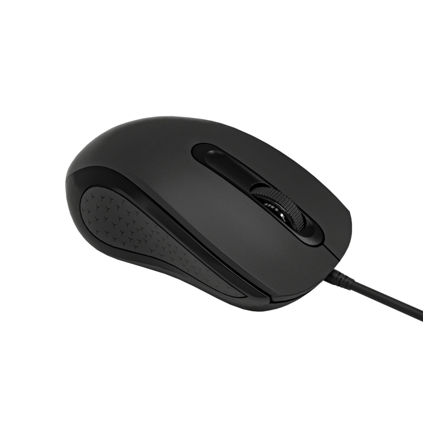 Wired mouse 1200 DPI USB-C black