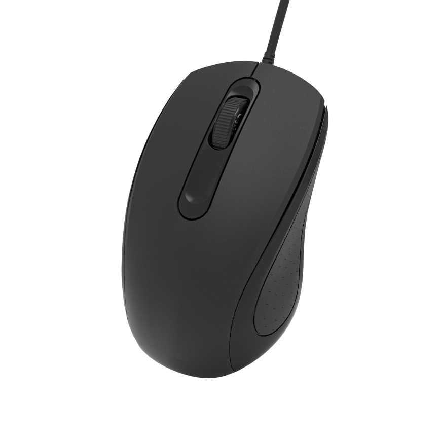 Wired mouse 1200 DPI USB-C black