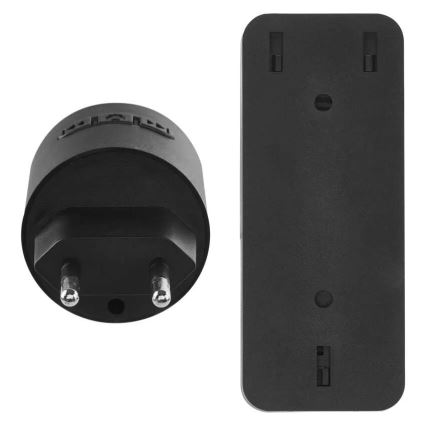 Wireless 230V Plug-in Doorbell + 1× CR2032 Black