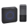 Wireless battery-powered doorbell 3V/3xAAA IP56 black
