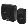 Wireless battery-powered doorbell 3xAAA IP56 black