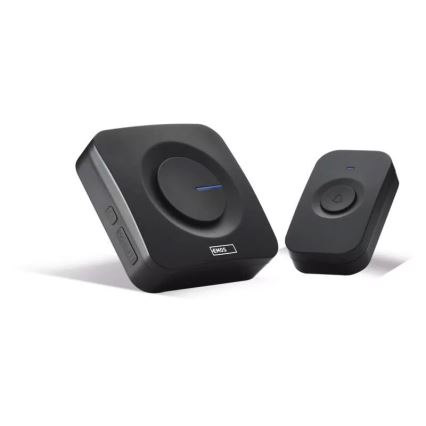 Wireless battery-powered doorbell 3xAAA IP56 black