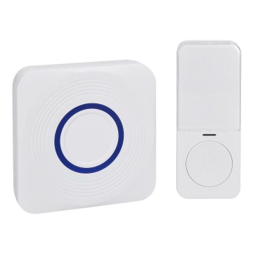 Wireless battery-powered doorbell 3xAAA IP56 white