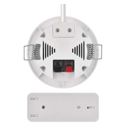 Wireless built-in doorbell 230V + 1xCR2032 white