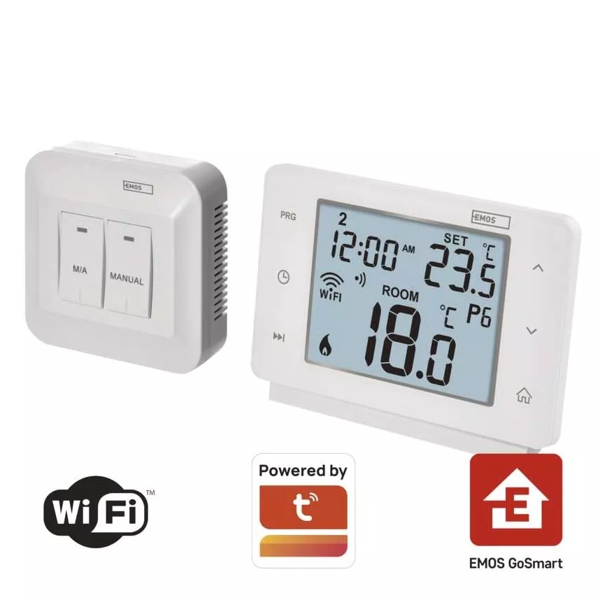 Wireless digital thermostat GoSmart 230V/16A Wi-FI Tuya