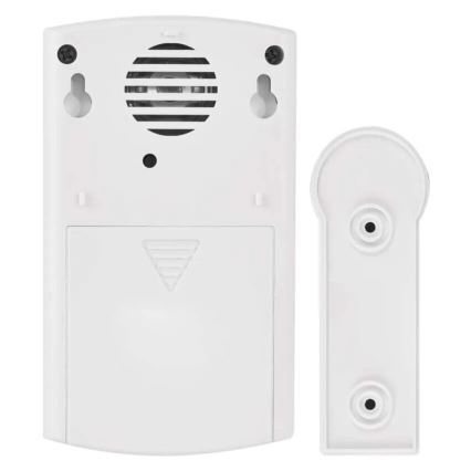 Wireless doorbell 3xAA IP44 white/silver