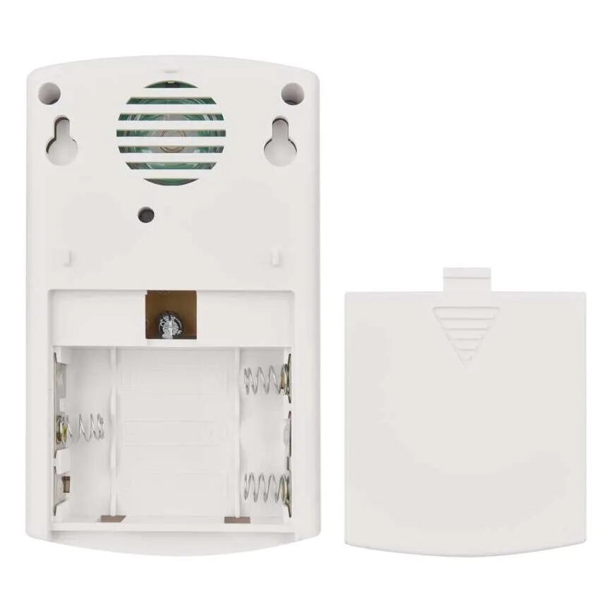 Wireless doorbell 3xAA IP44 white/silver