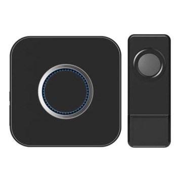 Wireless doorbell 3xAAA IP55 black