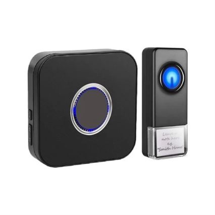 Wireless doorbell 3xAAA IP55 black