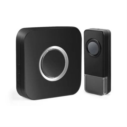 Wireless doorbell 3xAAA IP55 black
