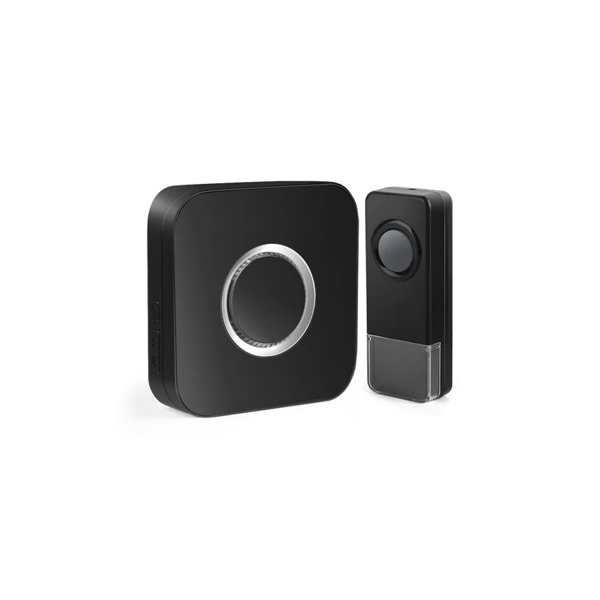Wireless doorbell 3xAAA IP55 black