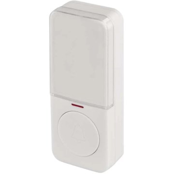 Wireless Doorbell Button, 1x CR2032, White