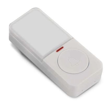 Wireless Doorbell Button, 1x CR2032, White