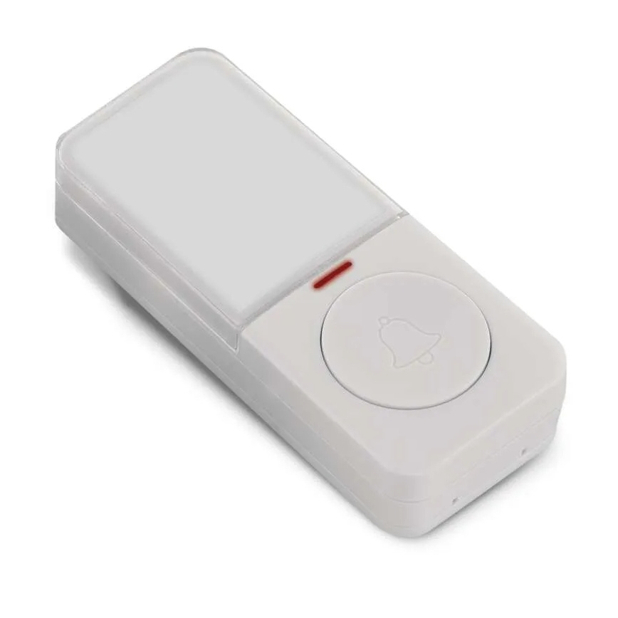 Wireless Doorbell Button, 1x CR2032, White