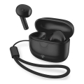 Wireless earphones 250 mAh + 2x 30 mAh black
