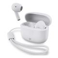 Wireless earphones 250 mAh + 2x 30 mAh white