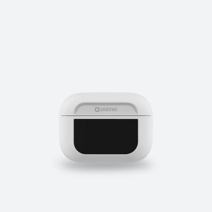 Wireless earphones with LCD display white