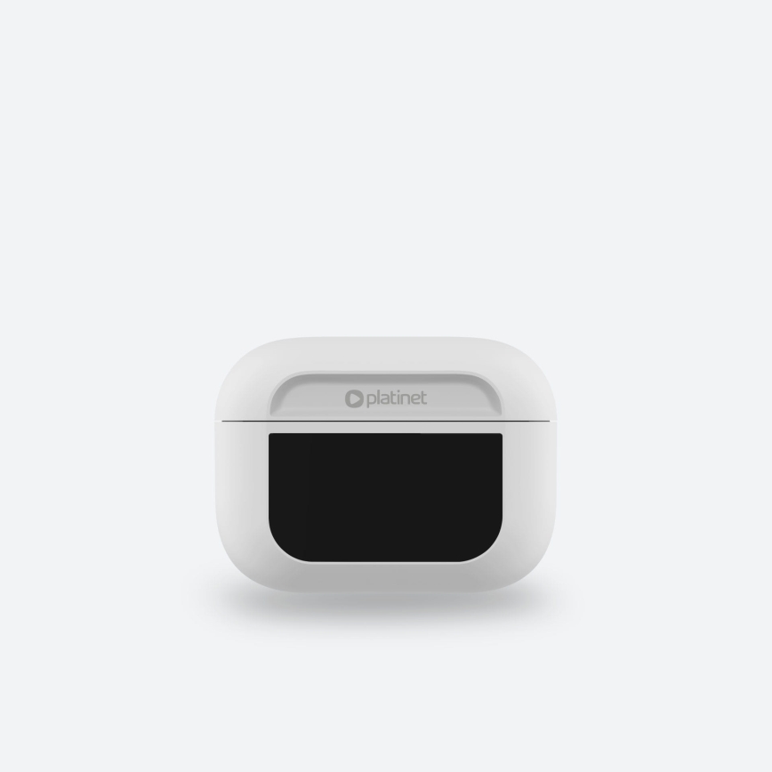 Wireless earphones with LCD display white