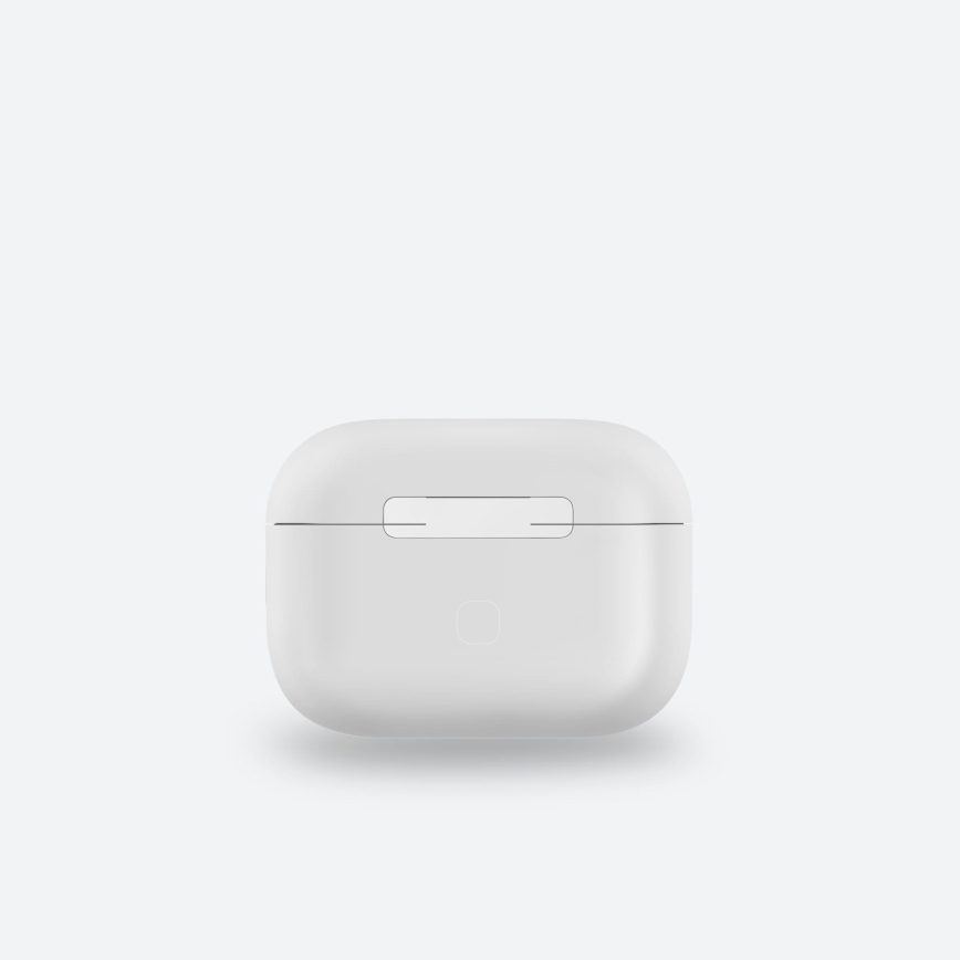 Wireless earphones with LCD display white