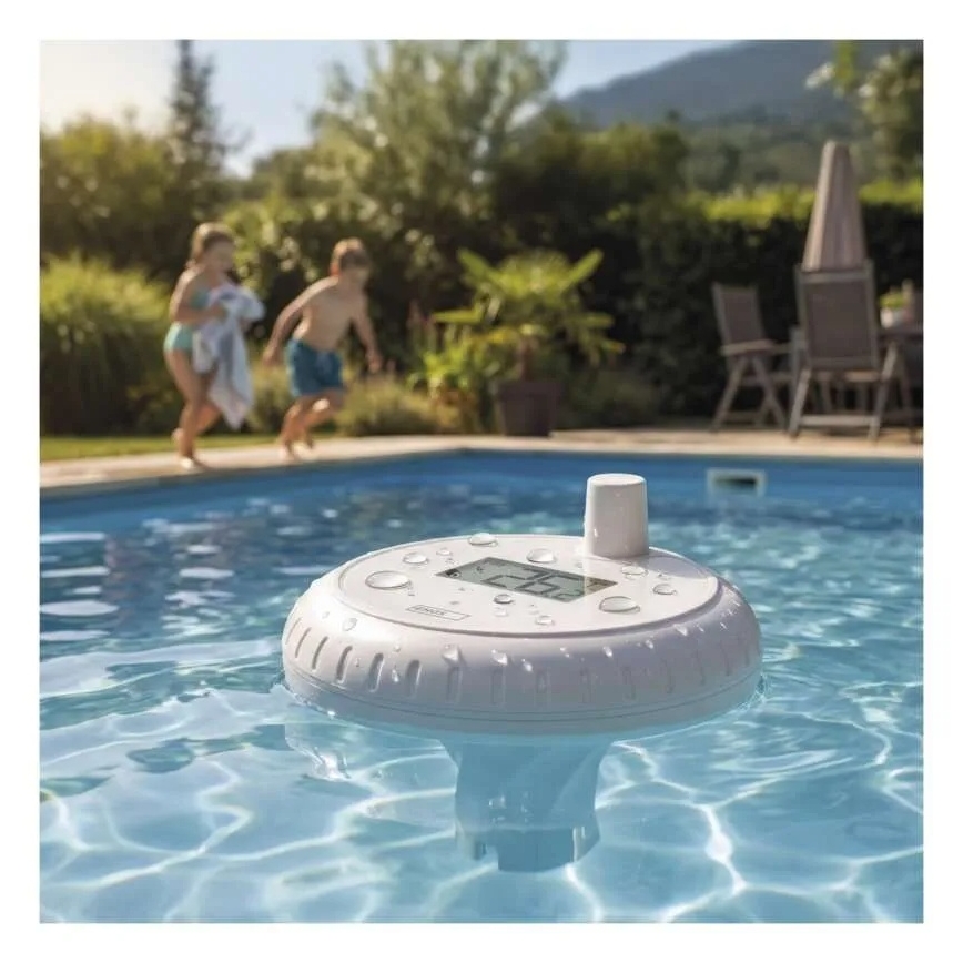 Wireless Floating Pool Thermometer – 2×AA