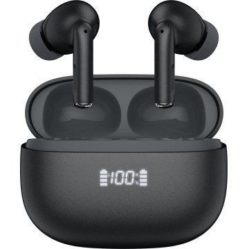Wireless headphones with ANC+ENC black
