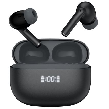 Wireless headphones with ANC+ENC black