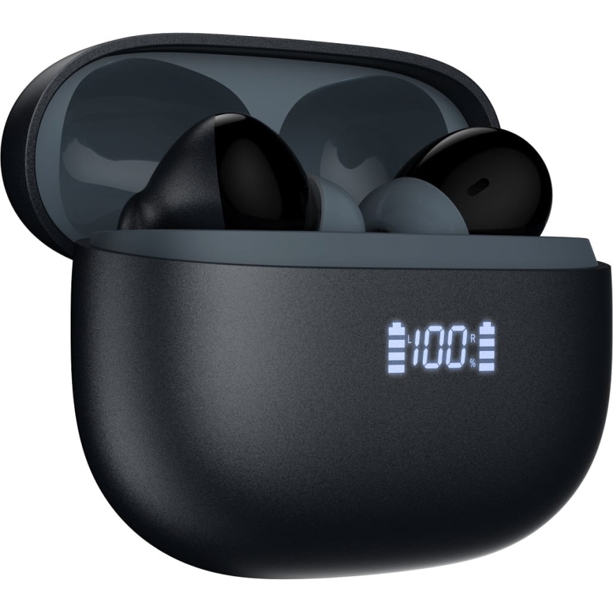 Wireless headphones with ANC+ENC black