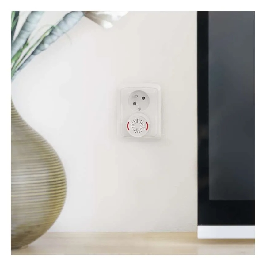Wireless plug-in doorbell for 230V outlet + 1xCR2032 white