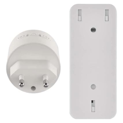 Wireless plug-in doorbell for 230V outlet + 1xCR2032 white