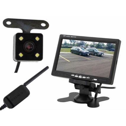 Wireless reversing camera with LCD Wi-Fi 12V IP66