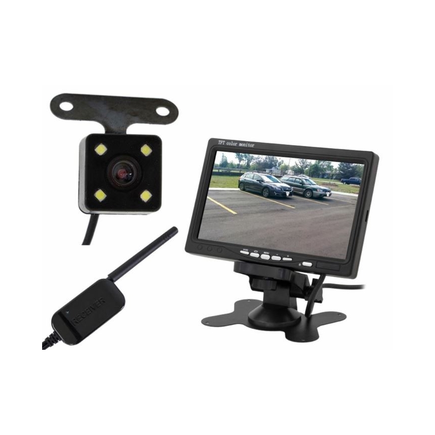 Wireless reversing camera with LCD Wi-Fi 12V IP66