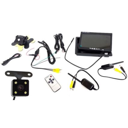 Wireless reversing camera with LCD Wi-Fi 12V IP66