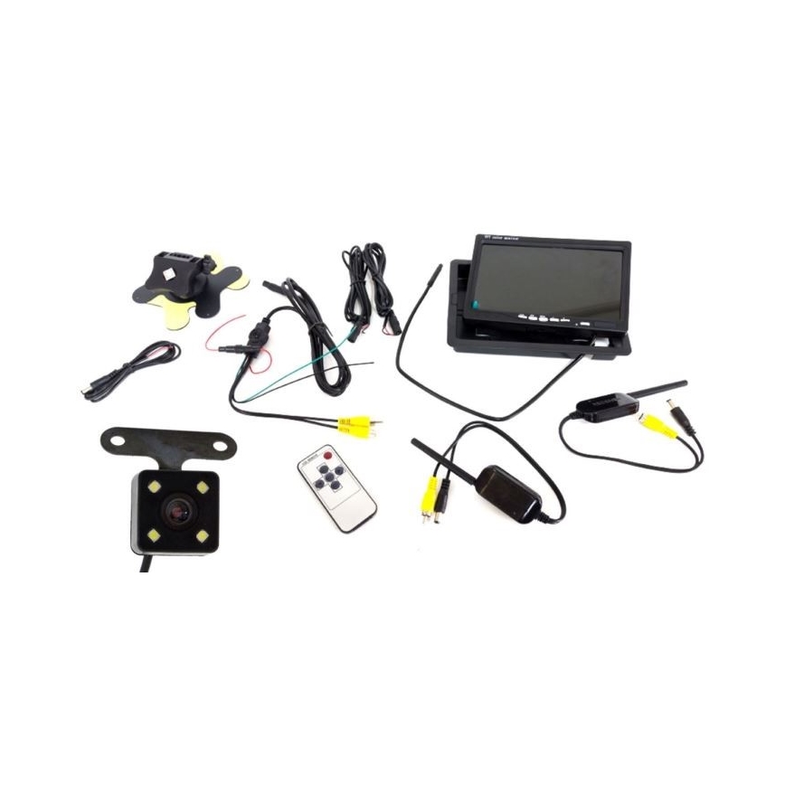 Wireless reversing camera with LCD Wi-Fi 12V IP66