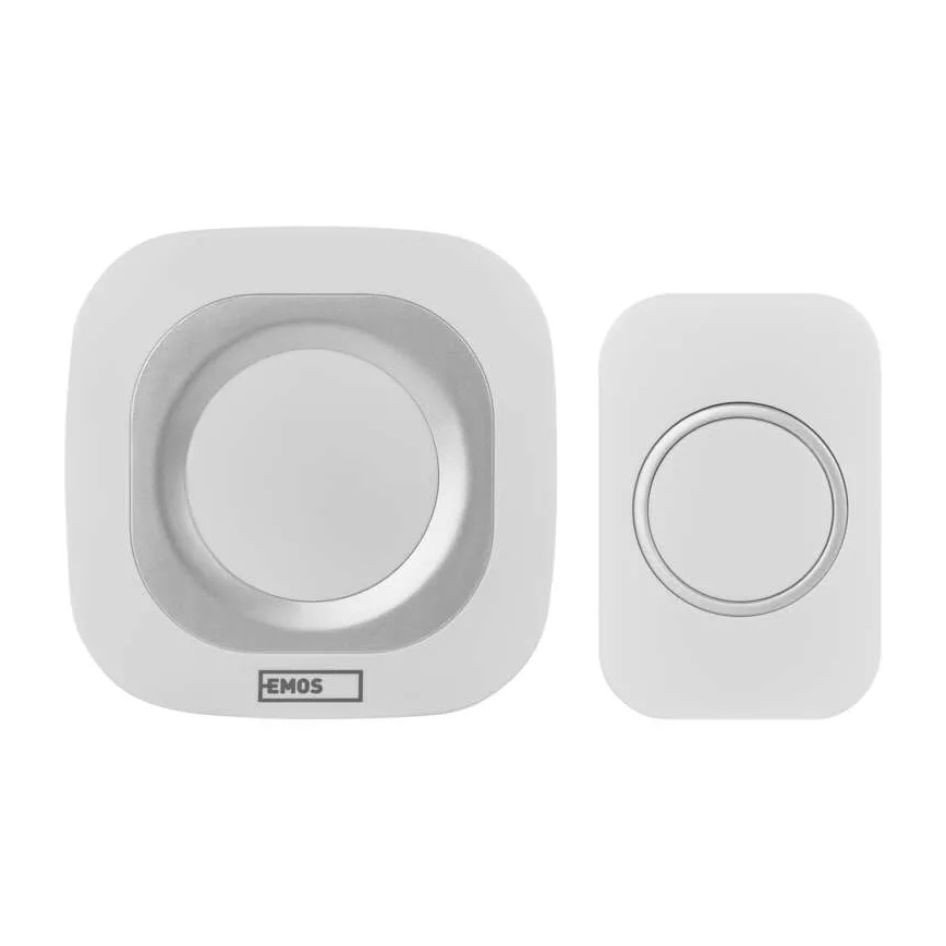 Wireless socket doorbell 230V IP44 white