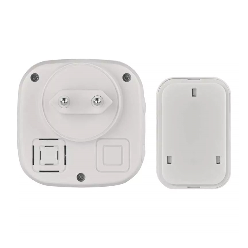 Wireless socket doorbell 230V IP44 white
